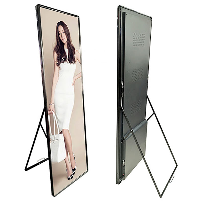 Smart Control Full Color Standing Floor Led Advertising Screen P2.5 Indoor Led Poster Display